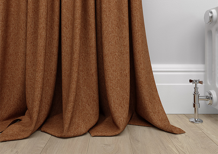 Wexley, Burnt Orange - Made to Measure Curtains - Image 6